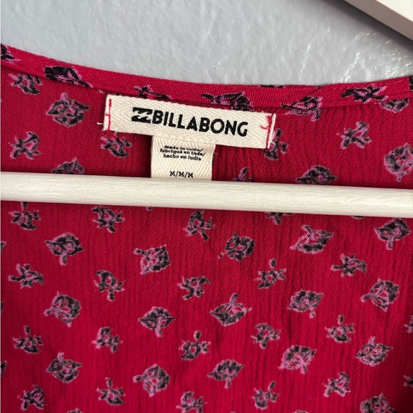 Billabong Love Warrior Wrap Dress red. Size medium. - Picture 5 of 9